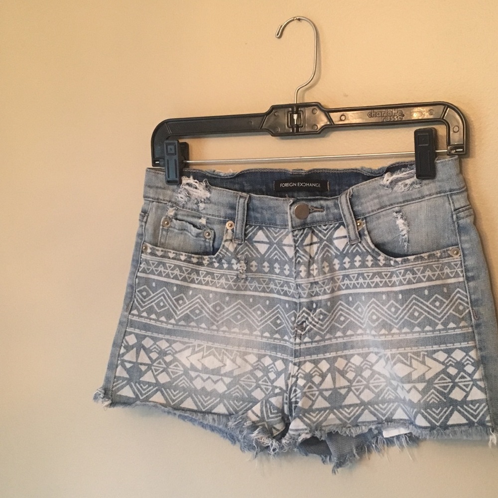 Foreign Exchange Jean Shorts